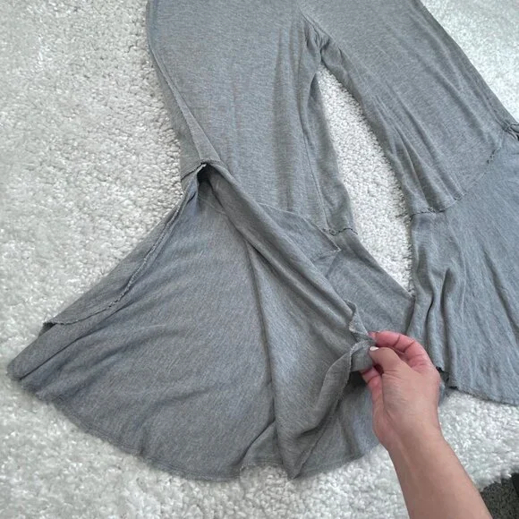 Free People Movement Sweet Flow Ruffle Pant Gray - Picture 8 of 11